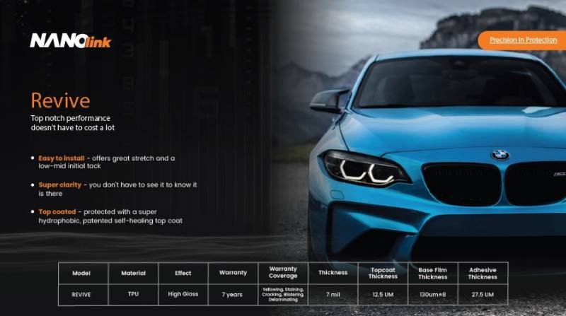 REVIVE PPF سمك 7 MIL ضمان سبع سنوات SUV